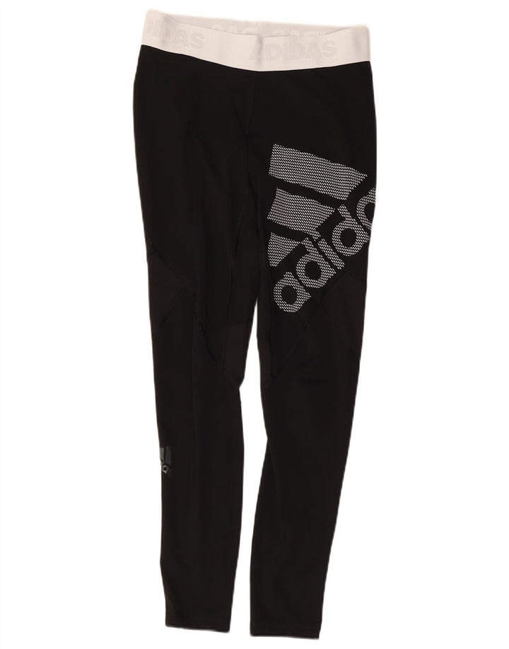 Leggings Adidas Climacool Graphic da donna UK 8/10 Piccolo Nero