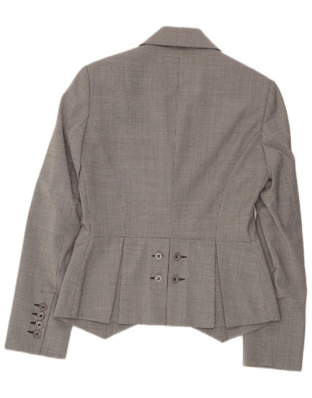 Giacca blazer da donna a 2 bottoni Germano Zama UK 12 grigio medio a quadri