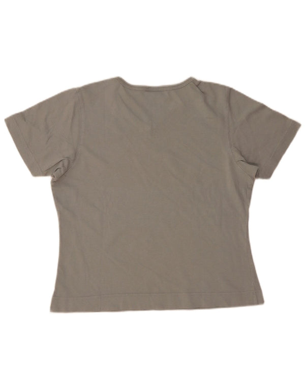 T-shirt da donna Adidas Top UK 12 cotone grigio medio