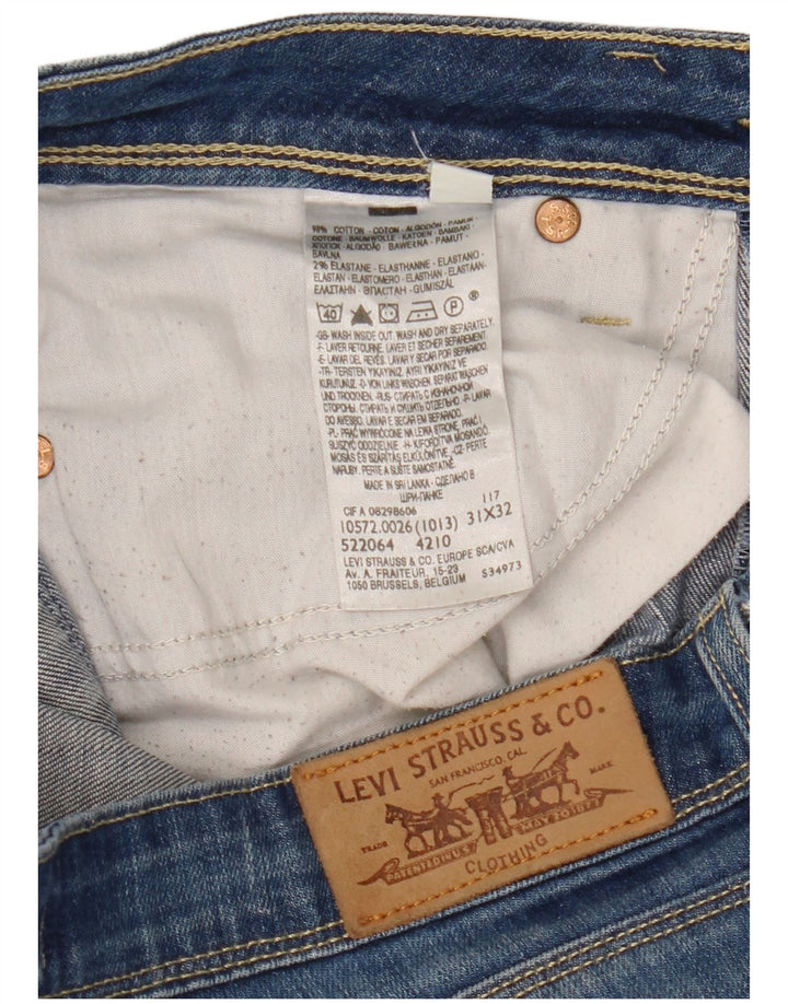 LEVI'S Jeans 572 Bootcut da donna W31 L32 in cotone blu