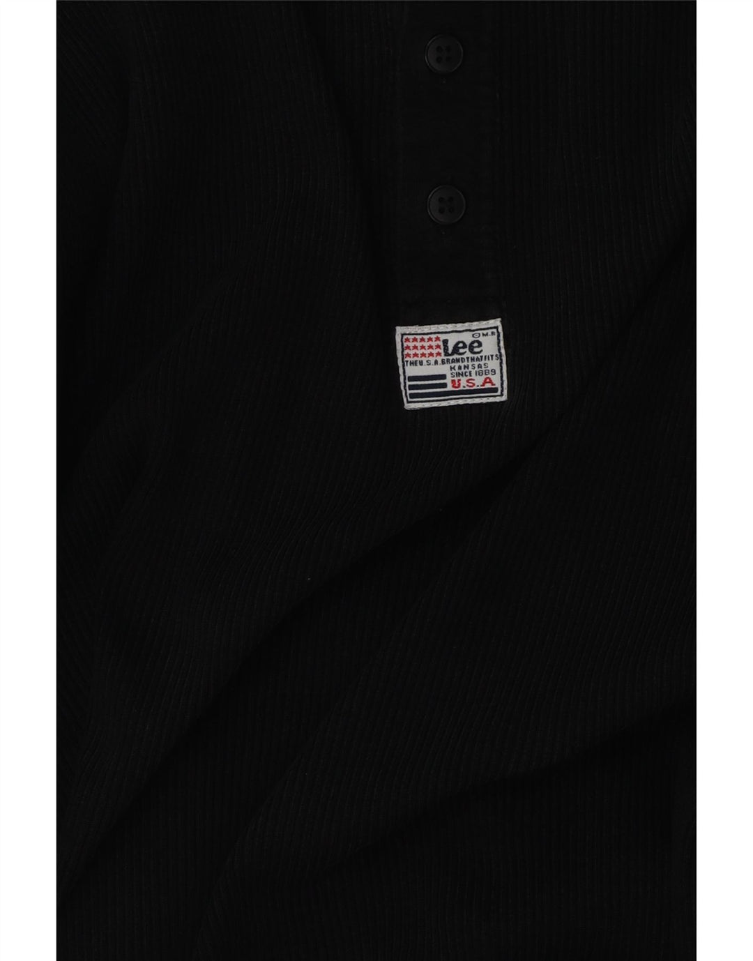 Top LEE da uomo a maniche lunghe medio nero