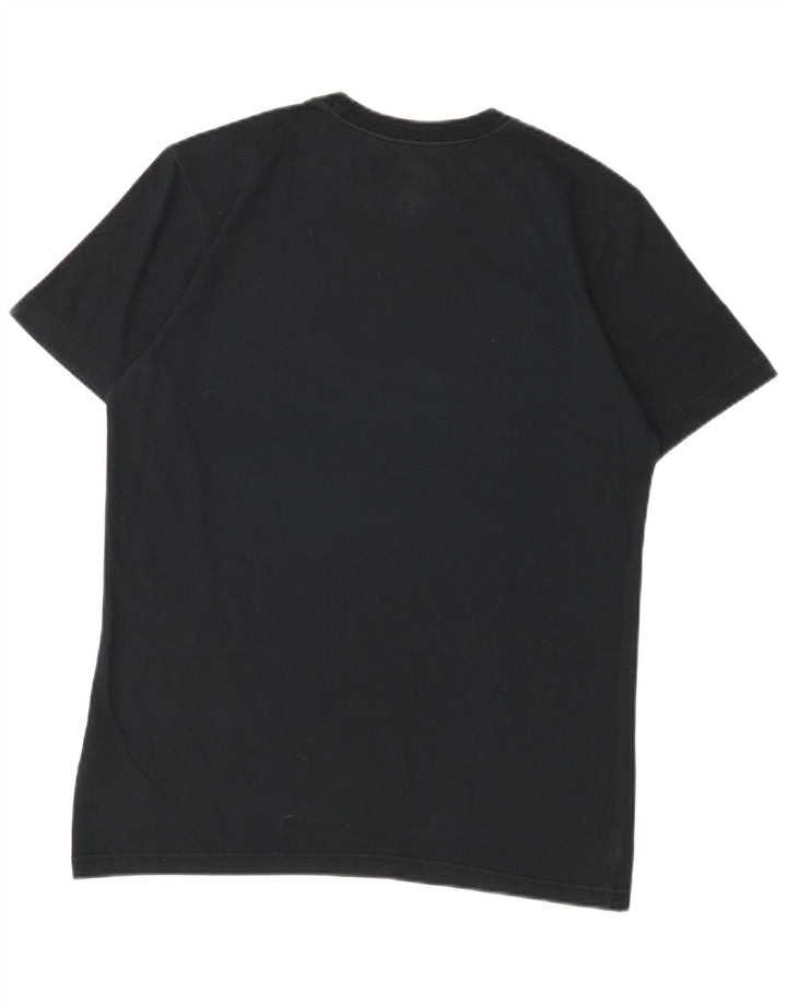 T-shirt grafica Nike Dri Fit da uomo in cotone medio nero