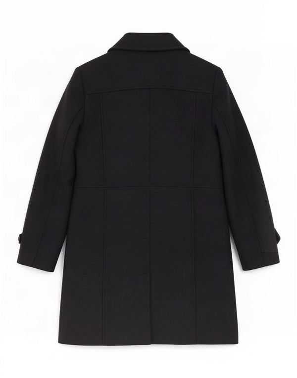 Soprabito da donna con zip intera Morgan EU 40 medio in lana blu navy