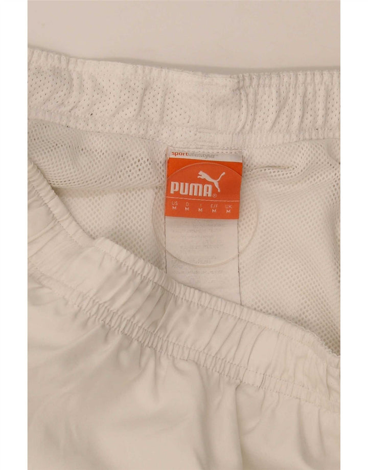 Pantaloncini sportivi Puma da uomo di colore bianco medio