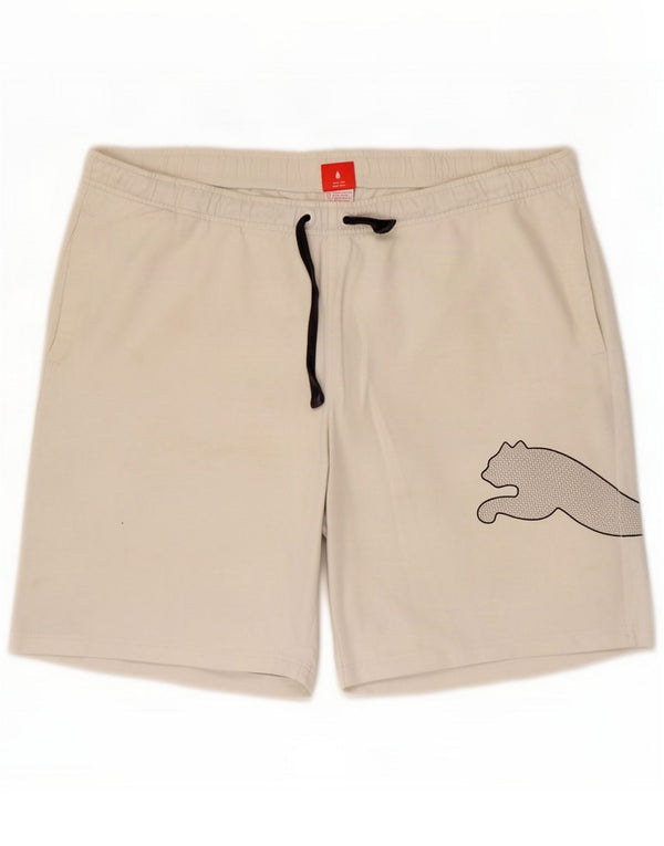 Puma Pantaloncini sportivi grafici da uomo 2XL Bianco