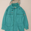 ELHO Mens Hooded Rain Jacket IT 48 Medium Blue Vintage Elho and Second-Hand Elho from Messina Hembry 
