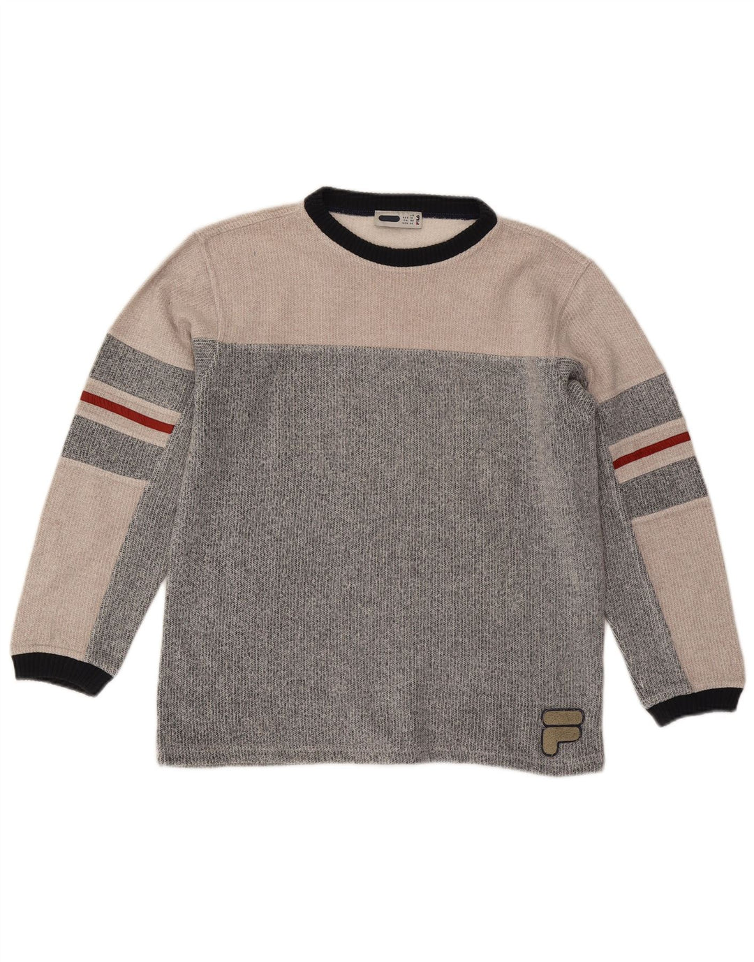 Felpa Fila Ragazzi Maglione 13-14 anni Large Grigio Colourblock