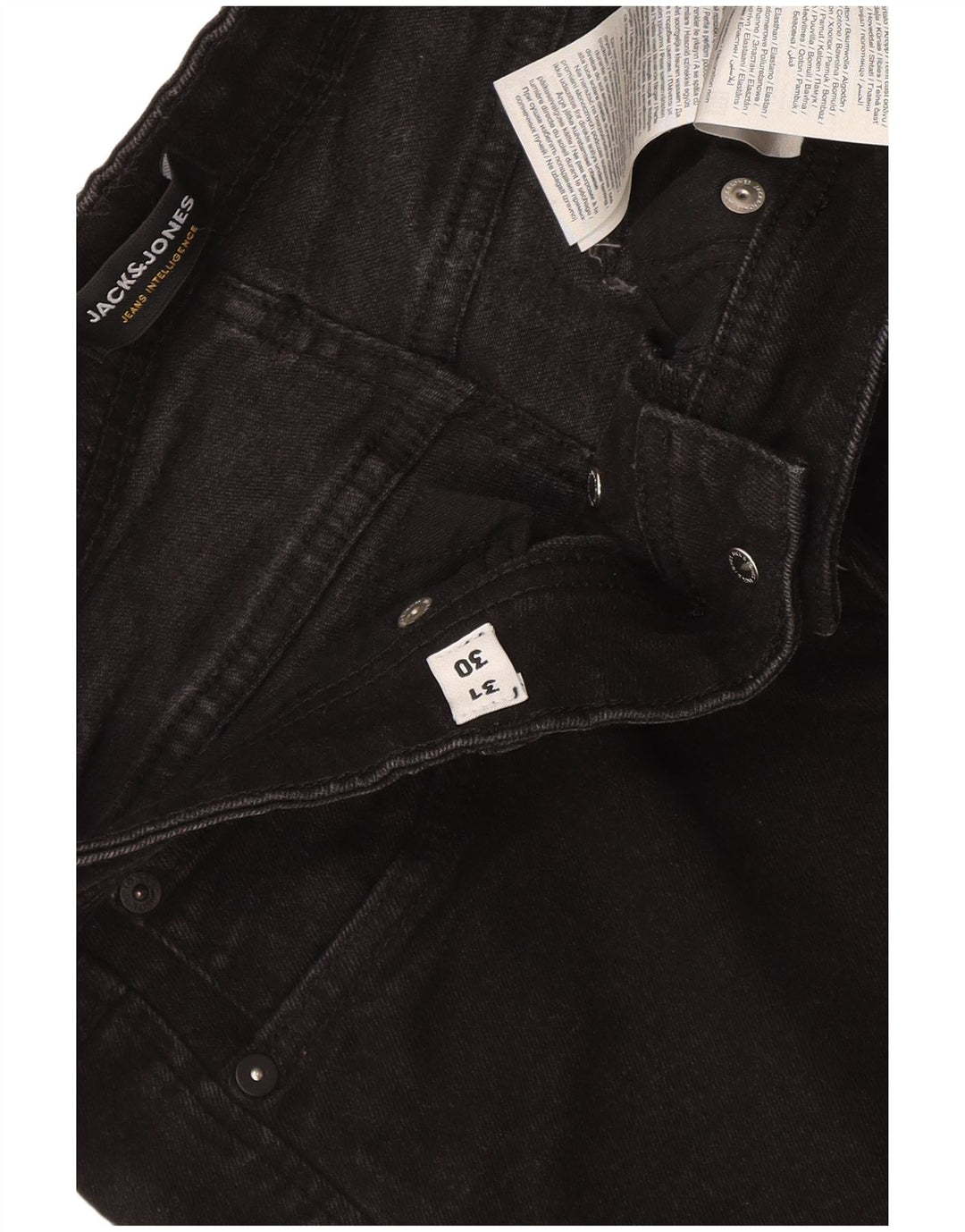 Jeans slim da uomo Jack & Jones W31 L30 cotone nero