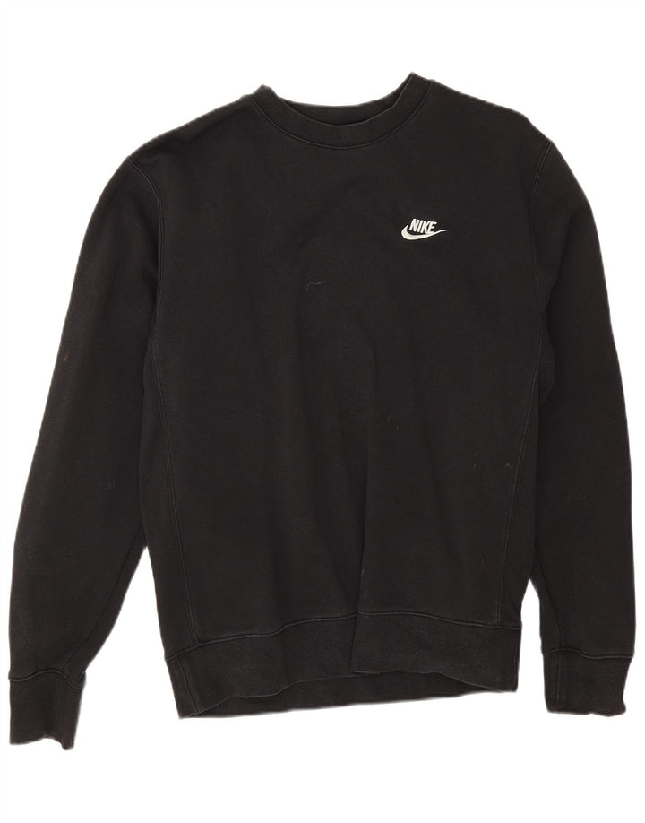 Felpa Nike da uomo dal taglio ampio, piccola, in cotone nero