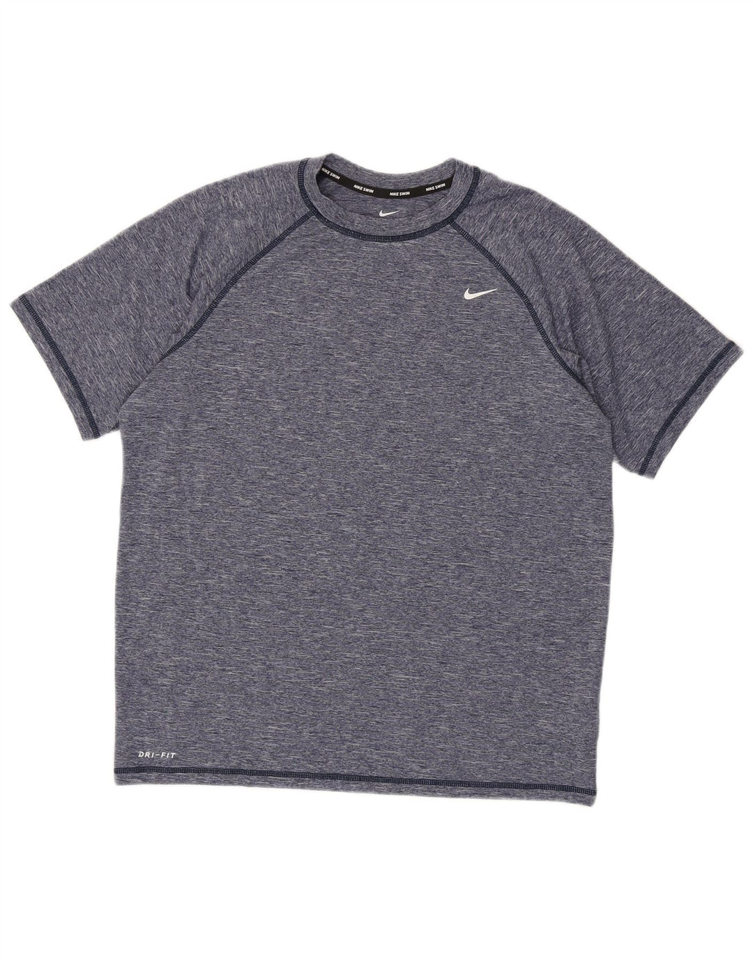 T-shirt Nike Dri Fit da uomo, taglia grande, in poliestere screziato blu navy