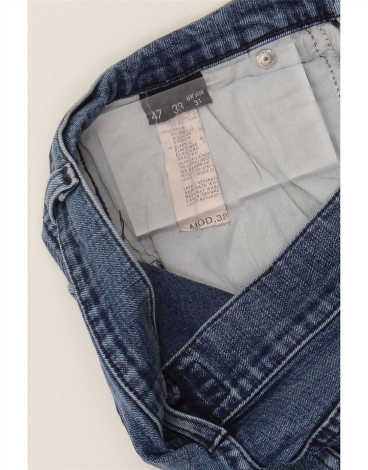 TRUSSARDI Mens Straight Jeans W31 L29 Blue Cotton Vintage Trussardi and Second-Hand Trussardi from Messina Hembry 
