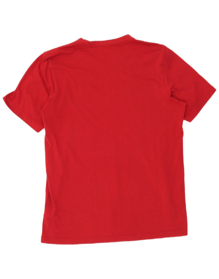 T-shirt grafica da uomo ADIDAS Top grande in cotone rosso