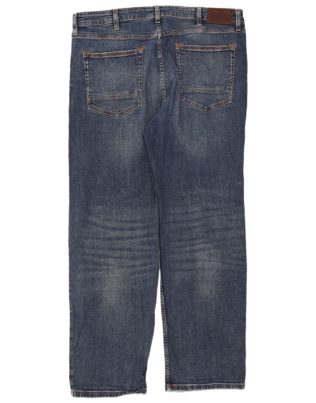 Jeans dritti da uomo Marks & Spencer W38 L31 cotone blu