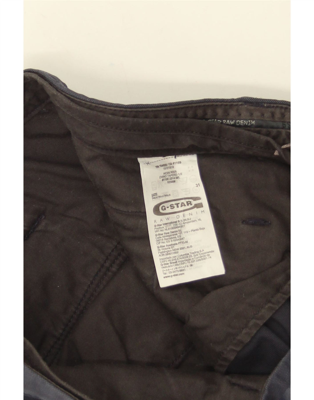 Pantaloncini cargo da uomo G-Star W31 cotone blu navy medio