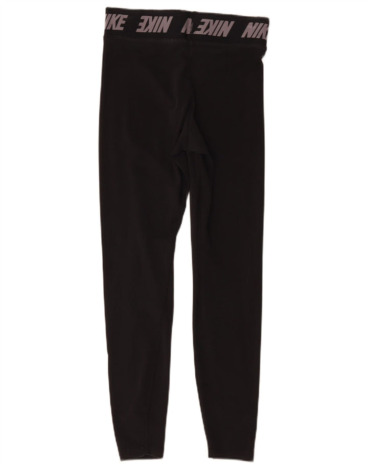 Leggings grafici Nike da donna UK 8 piccoli neri