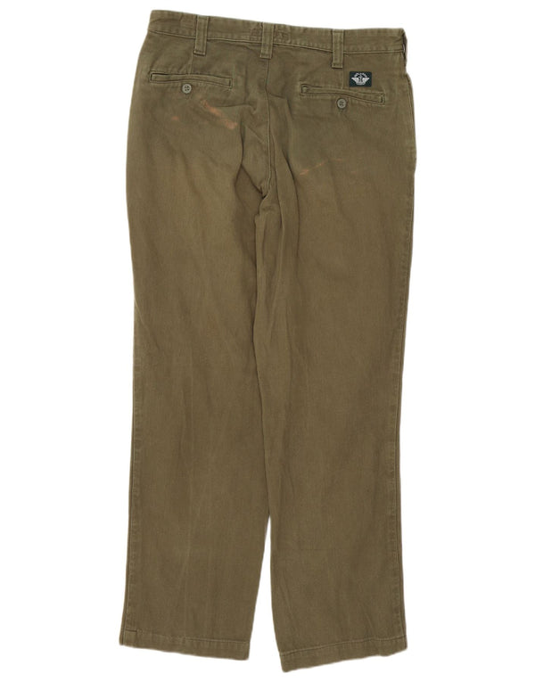 Pantaloni chino dritti da uomo Dockers W33 L31 cotone kaki