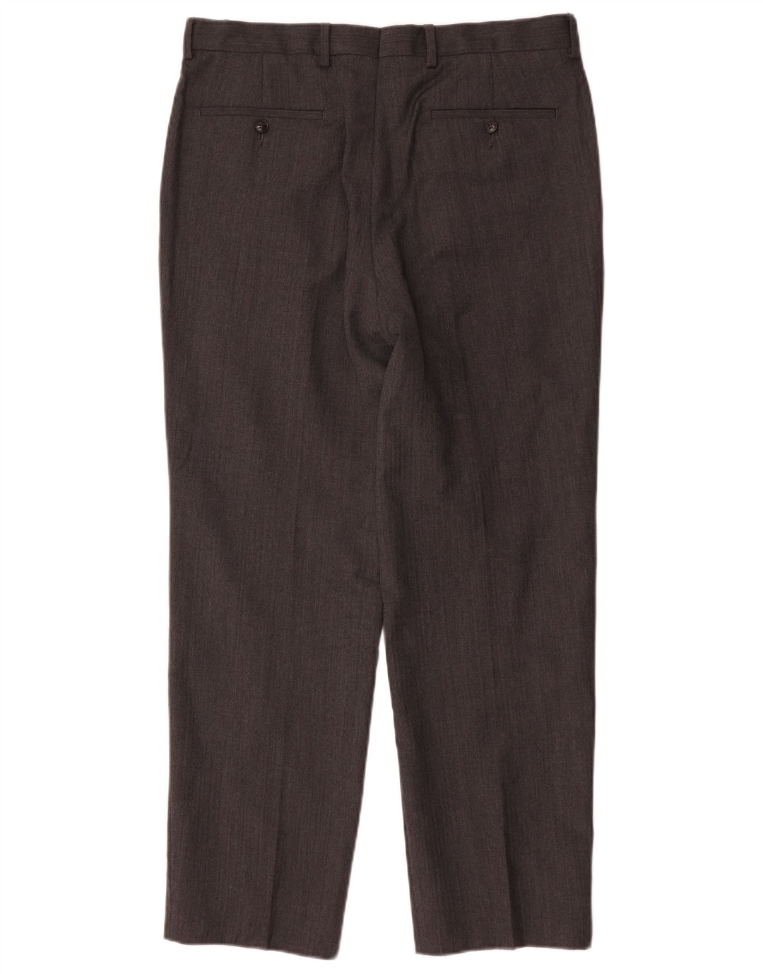 Pantaloni da abito dritti su misura da uomo Marks & Spencer W34 L30 grigi