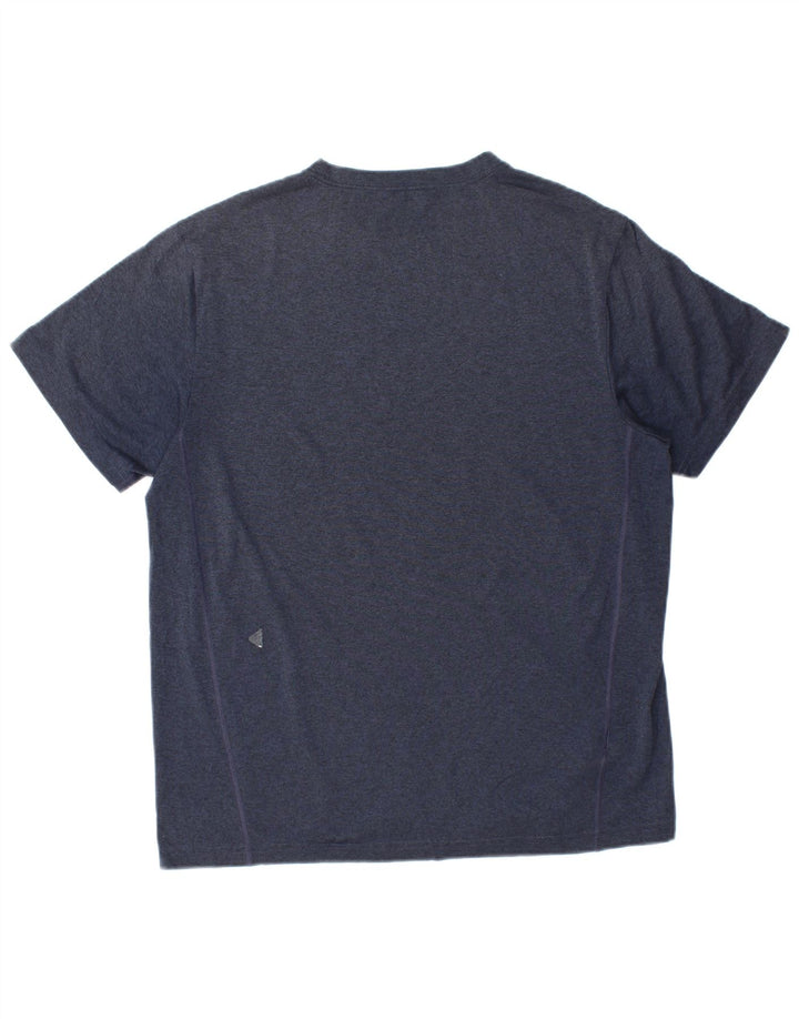T-shirt da uomo Eddie Bauer Top medio in poliestere blu navy