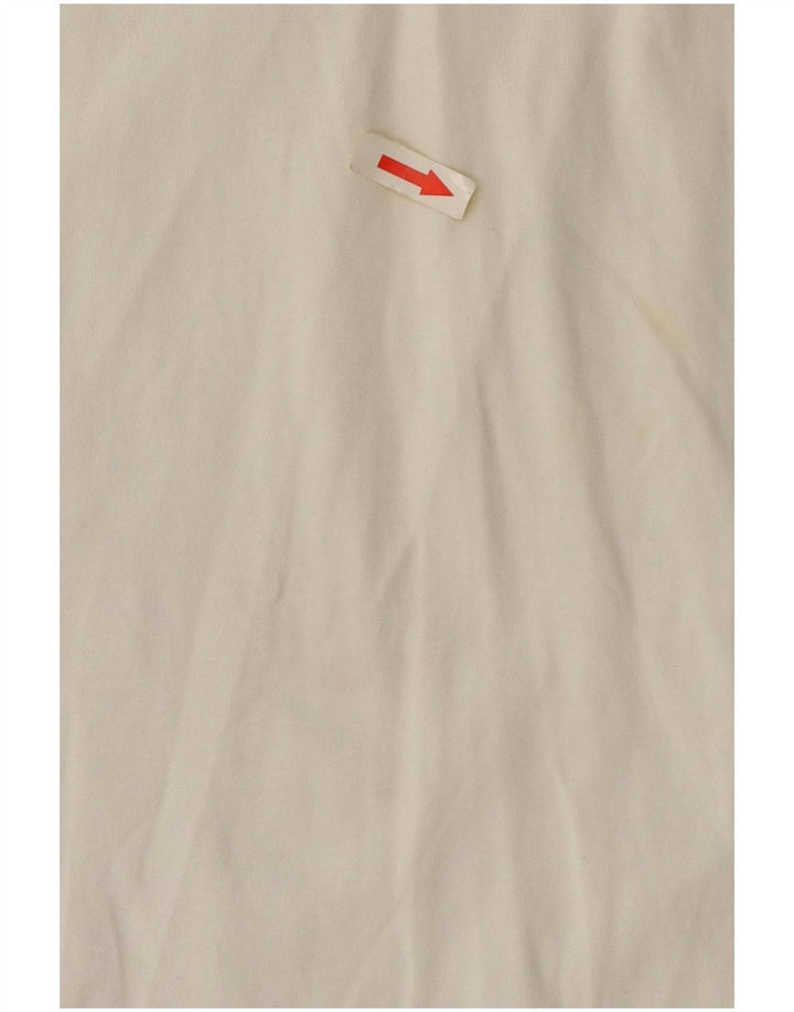 T-shirt oversize da donna Massimo Dutti UK 10 piccola in cotone bianco