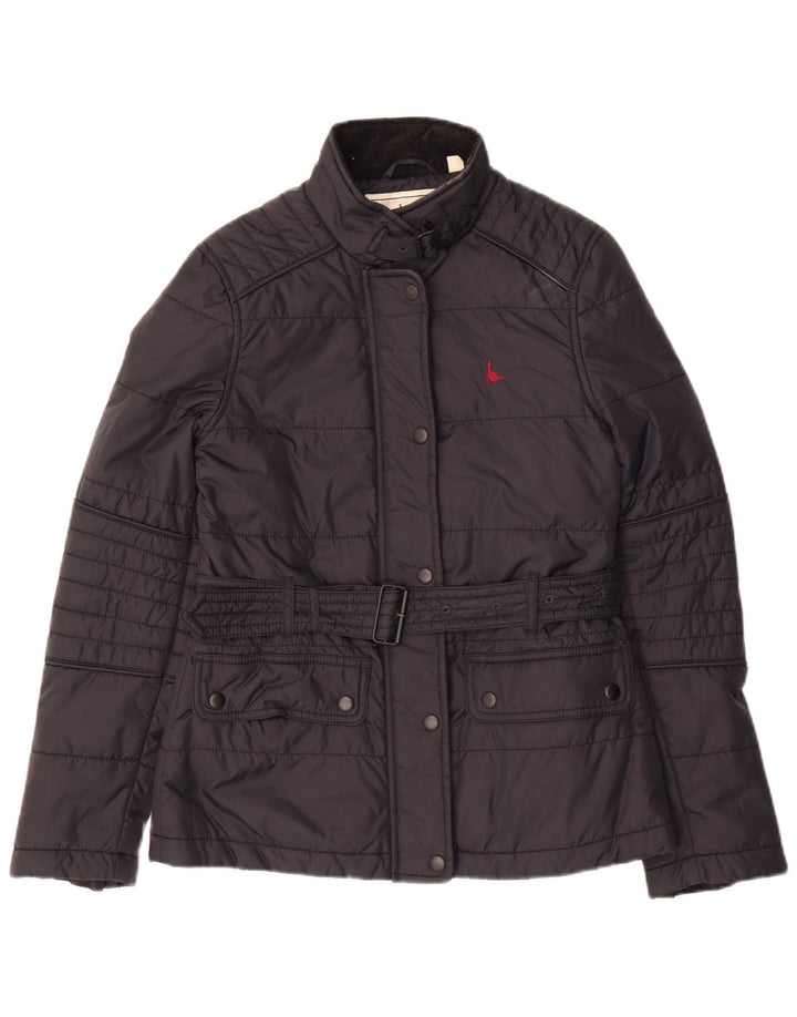 Giacca imbottita da donna Jack Wills UK 10 piccola in nylon nero