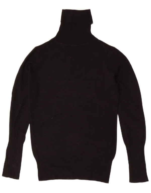 Maglione maglione collo alto da donna Zara UK 10 piccolo nero