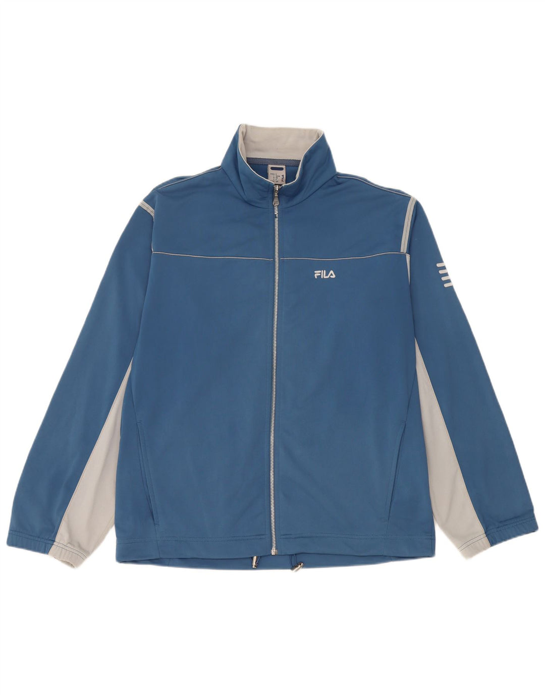 Giacca da tuta da uomo Fila IT 46/48 Small Blu Poliestere Colourblock