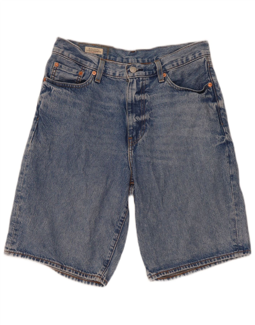 Pantaloncini di jeans da uomo Levi's W30 in cotone blu medio