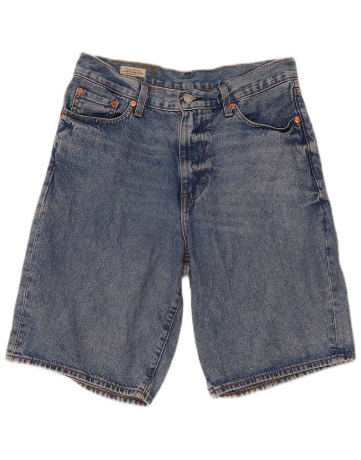 Pantaloncini di jeans da uomo Levi's W30 in cotone blu medio