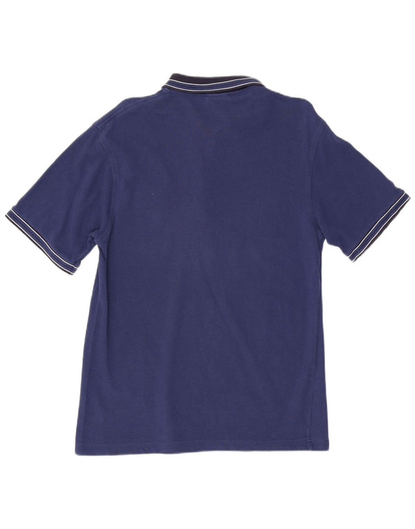 Polo da uomo Lacoste taglia 3 piccola in cotone color block blu