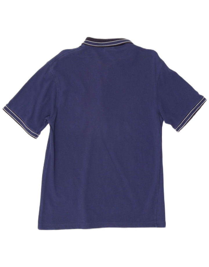 Polo da uomo Lacoste taglia 3 piccola in cotone color block blu