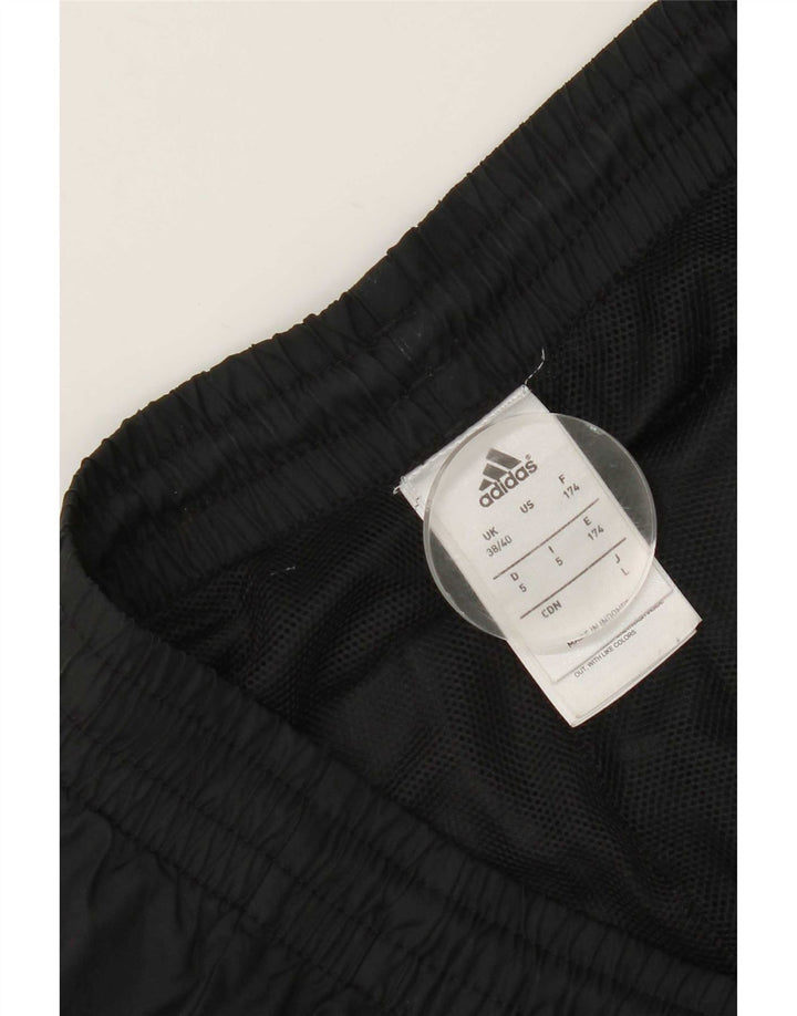 Pantaloni da tuta da uomo Adidas UK 38/40 Medium Nero Poliestere