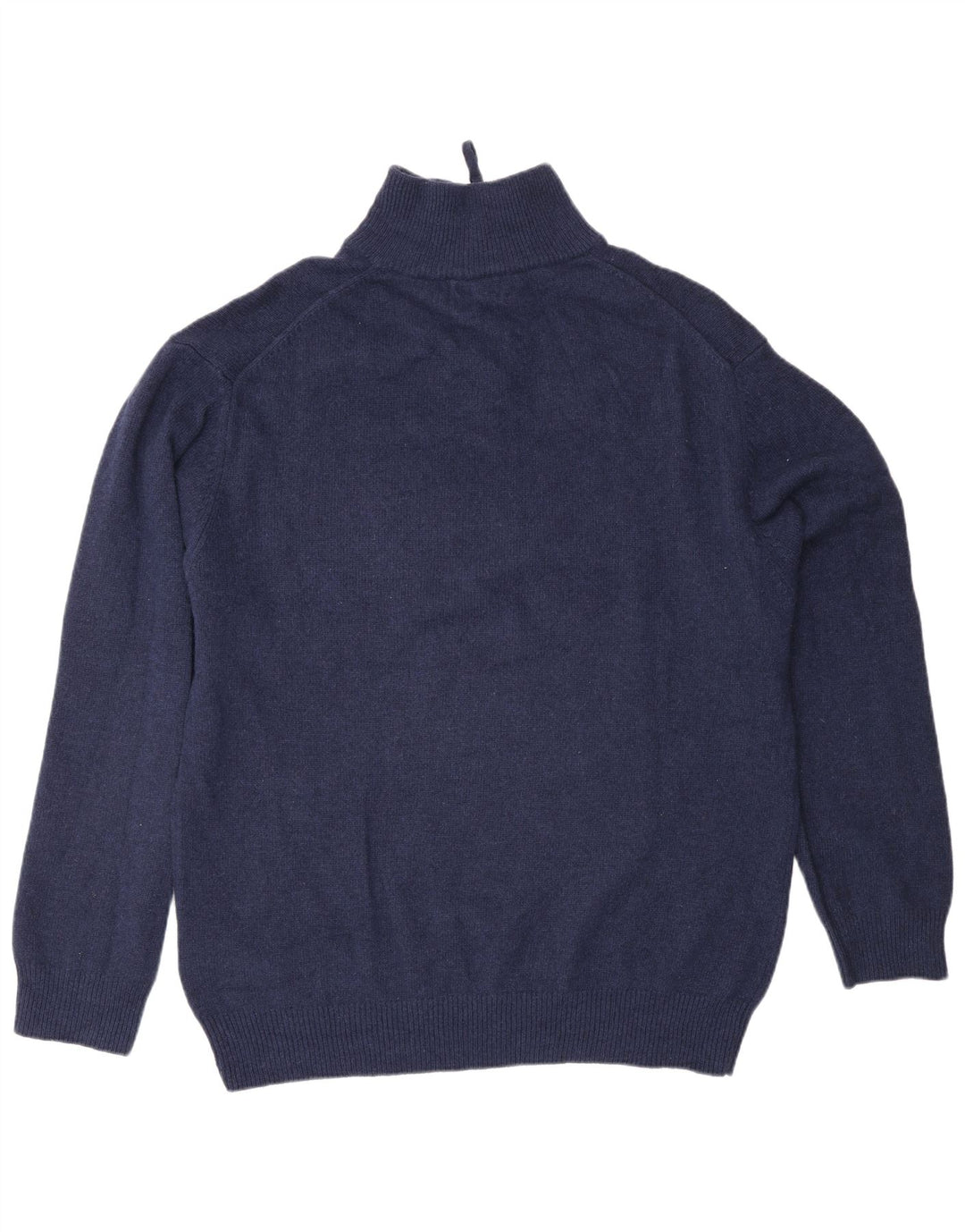 Maglione Kappa da uomo con zip e collo 2XL in lana vergine blu navy