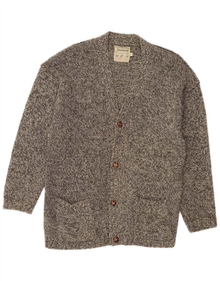 Maglione cardigan da uomo Jackpot grande grigio screziato