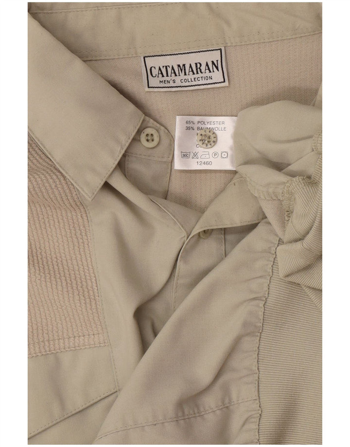 Camicia pullover da uomo Catamaran Poliestere beige medio