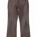 Pantaloni in pelle bootcut da donna Olly & Co UK 14 Large W34 L30 Marrone