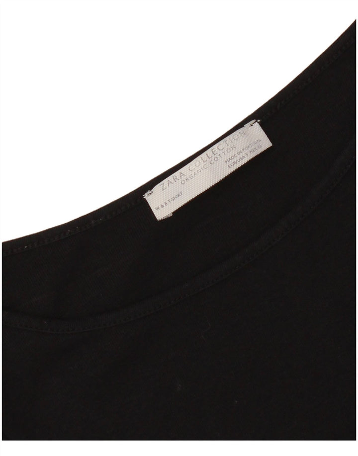 Top Zara Donna Manica 3/4 UK 8 Small Nero