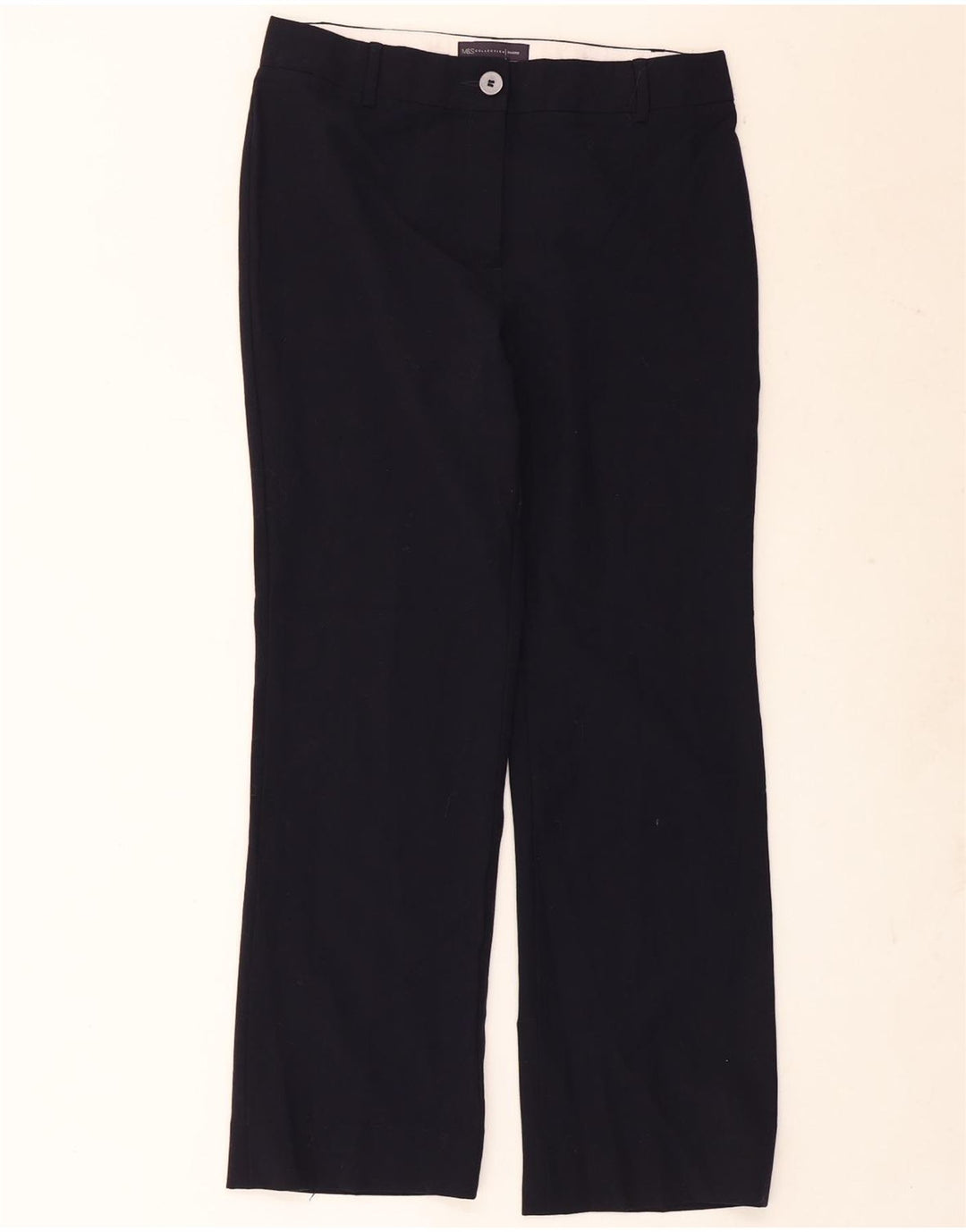 Pantaloni casual da donna Marks & Spencer UK 12 medi W32 L29 Blu navy