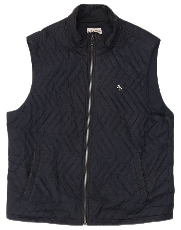 Gilet imbottito da uomo Penguin UK 40 grande poliestere blu navy