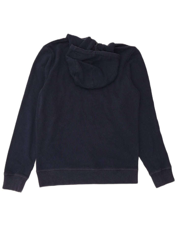 Maglione con cappuccio grafico da uomo Jack & Jones piccolo in cotone blu navy