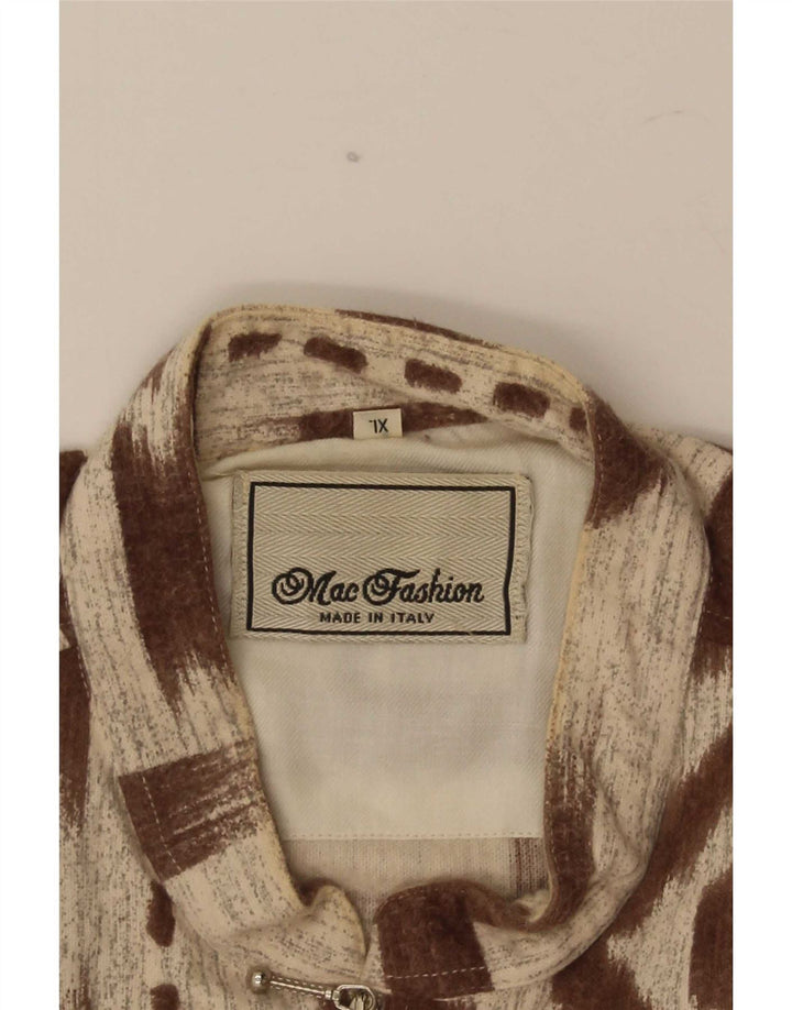 Camicia pullover da uomo Mac Fashion XL marrone geometrica