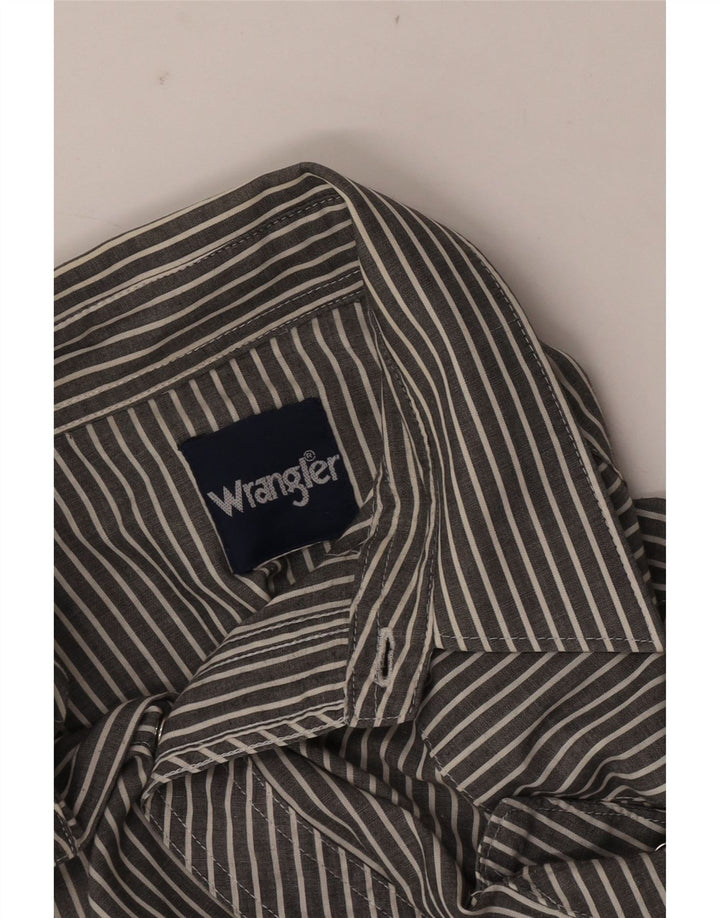 Camicia da uomo Wrangler XL gessata grigia