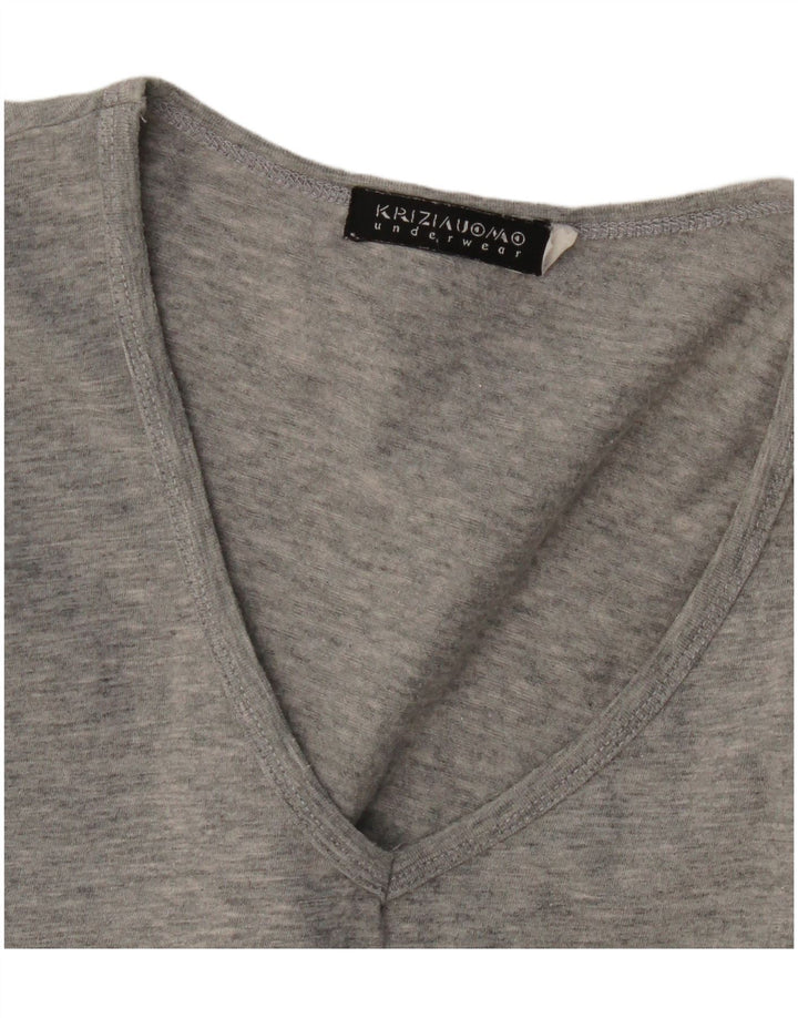 T-shirt grafica da uomo Krizia Top piccola grigia