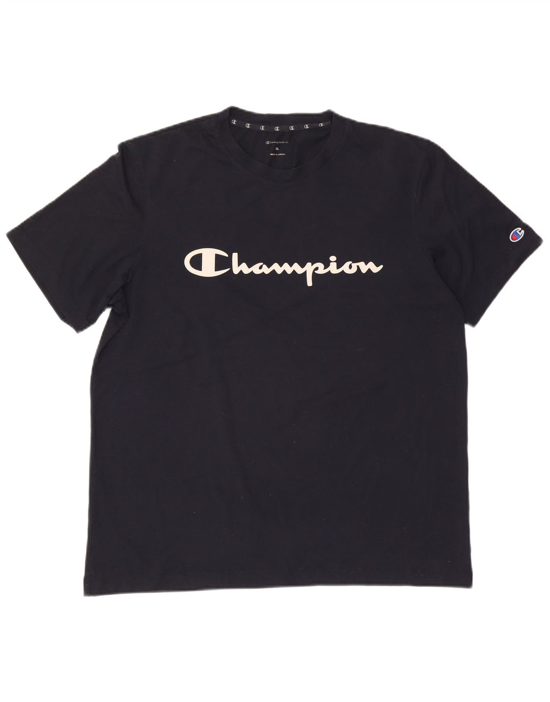 T-shirt grafica da uomo Champion Top XL Blu navy