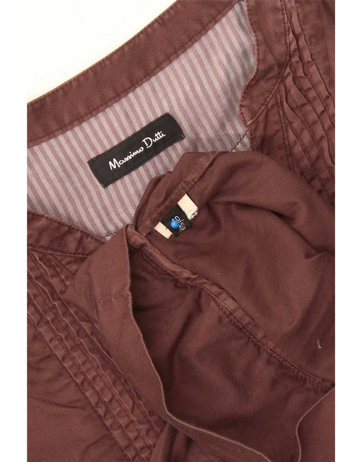 Abito a trapezio da donna con maniche a 3/4 Massimo Dutti EU 40 Marrone medio