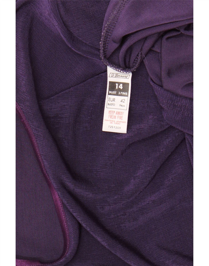 ST. BERNARD T-shirt da donna Top UK 14 Large Viola Poliestere