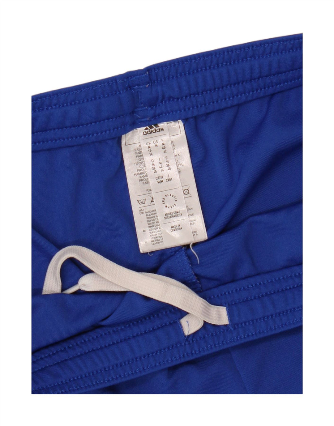 Pantaloncini sportivi ADIDAS Aeroready da bambino 12-13 anni in poliestere blu