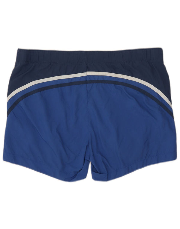 Pantaloncini da bagno da uomo Champion in poliammide color block blu medio