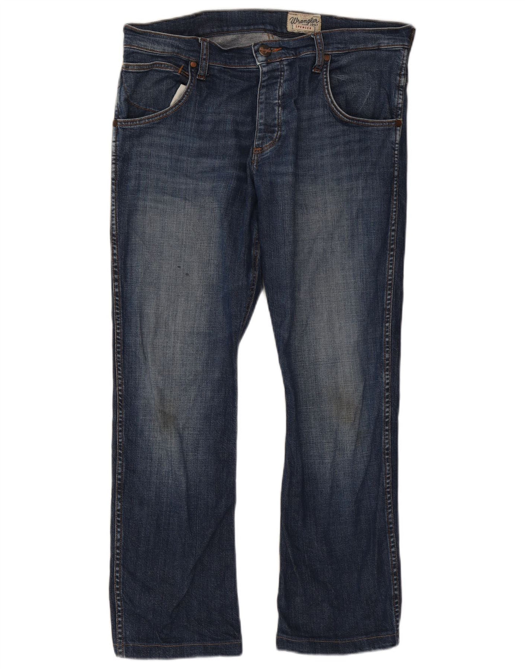 Jeans dritti da uomo Wrangler Spencer W34 L29 cotone blu