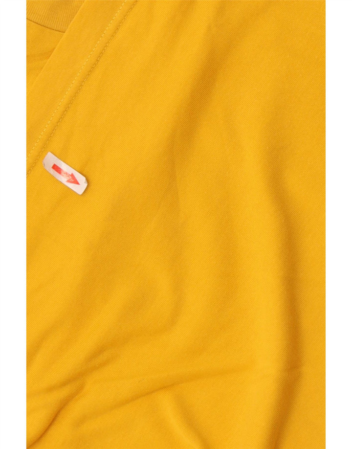 T-shirt da uomo Asics Top XL in cotone giallo