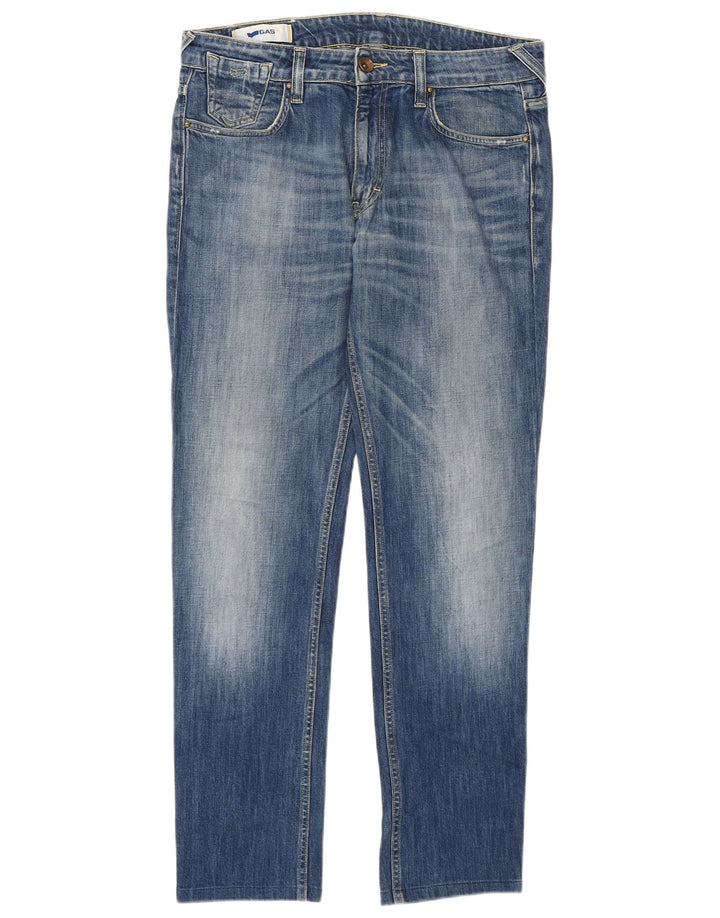 Jeans Slim Uomo Gas W32 L30 Cotone Blu